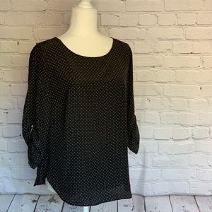 Akris Punto Dot Print Silk Blouse